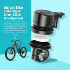 TRIWILL Smart E-Bike Bell with Find My Compatible Tracker