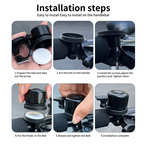 TRIWILL Smart E-Bike Bell with Find My Compatible Tracker