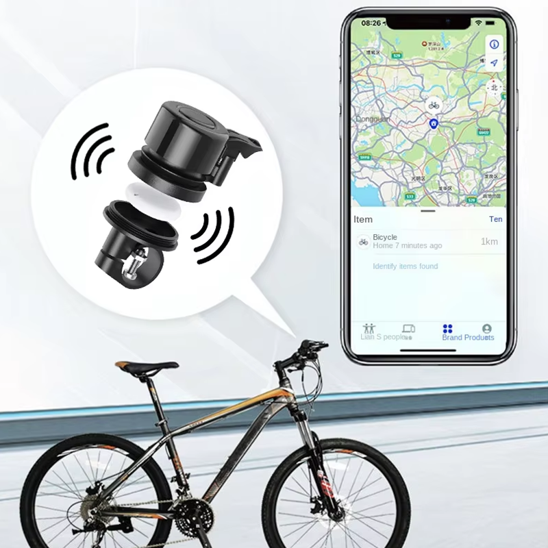 TRIWILL Smart E-Bike Bell with Find My Compatible Tracker